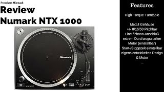 Video thumbnail for Numark NTX 1000 High-Torque Turntable (Full HD 2018 German) Plattenspieler by Preachers Mixmash (DJPreacher)