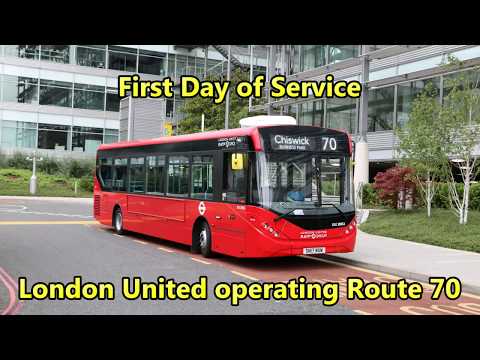 First Day of Service: London United operating Route 70