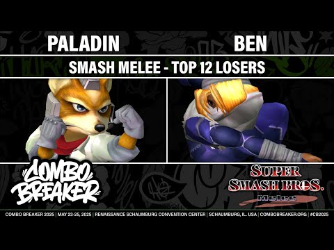 COMBO BREAKER 2025 TOP 12 LOSERS - Paladin (Fox) vs Ben (Sheik) - Smash Melee