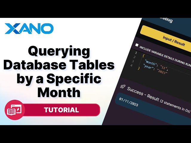Querying Database Tables by a Specific Month