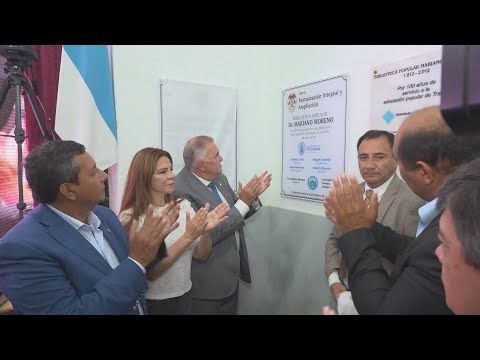 Jaldo inauguró obras en la biblioteca de Trancas