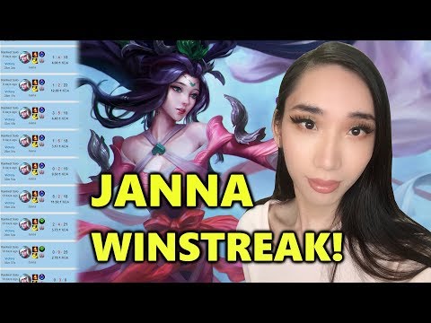 7 game winstreak with Janna! | Unranked to Master 220 ping NA