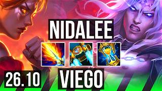 NIDALEE vs VIEGO (JGL) | 61K damage, 4k gold comeback | KR Challenger | 26.10