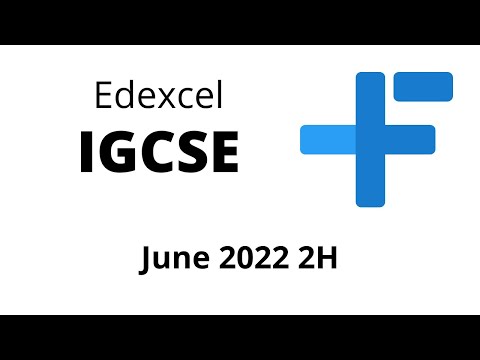 IGCSE Maths Edexcel June 2022 2H