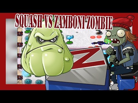 Squash VS ZAMBONI ZOMBIE | Plants Vs Zombies Xmas Mod adventure