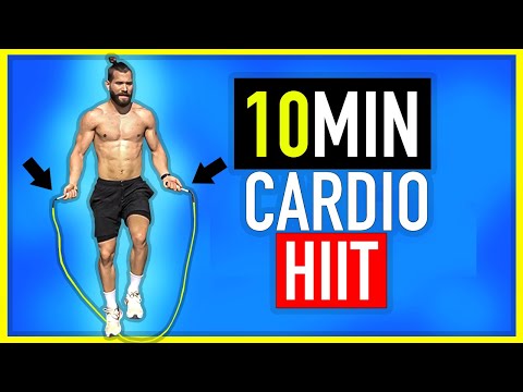 🔥HIIT CARDIO TO LOSE FAT (10 MINUTES) WITH JUMP ROPE🔥