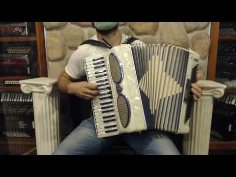 8309 - Blue Ivory Excelsior Accordiana 306 Piano Accordion LM 41 120 image 2