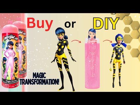 Don't buy Miraculous surprise - Make Your Own Magic transformation Marinette into Queen Bee doll