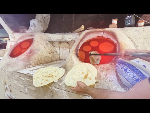 How To Make Kurdish Bread! | How to Make Iraqi Bread in Street Food