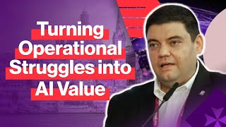 How can leaders turn operational struggles into strategic value through the integration of AI?