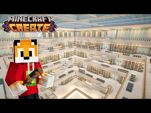 INSANE! Real Life Library in Minecraft Create Mod