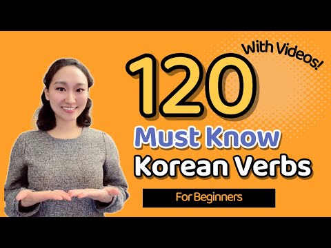 120 MUST KNOW Korean Verbs! Essential and Basic Korean Verbs