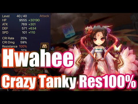 The Power Crazy Tanky Desp Rev Hwahee, No one knows her power🤭🤭🤭【Summoners War RTA】