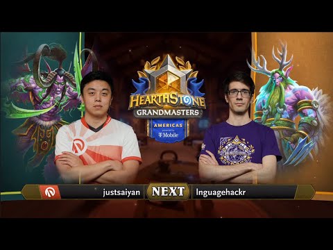 justsaiyan vs lnguagehackr - Division A - Hearthstone Grandmasters Americas 2020 Season 1 - Week 7