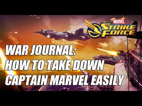WAR JOURNAL: How to Take Down Captain Marvel Easily - Marvel Strike Force (MSF)