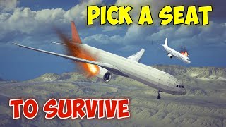 Pick a Seat to SURVIVE #3! Emergency Landing in Besiege  | Plane Crash