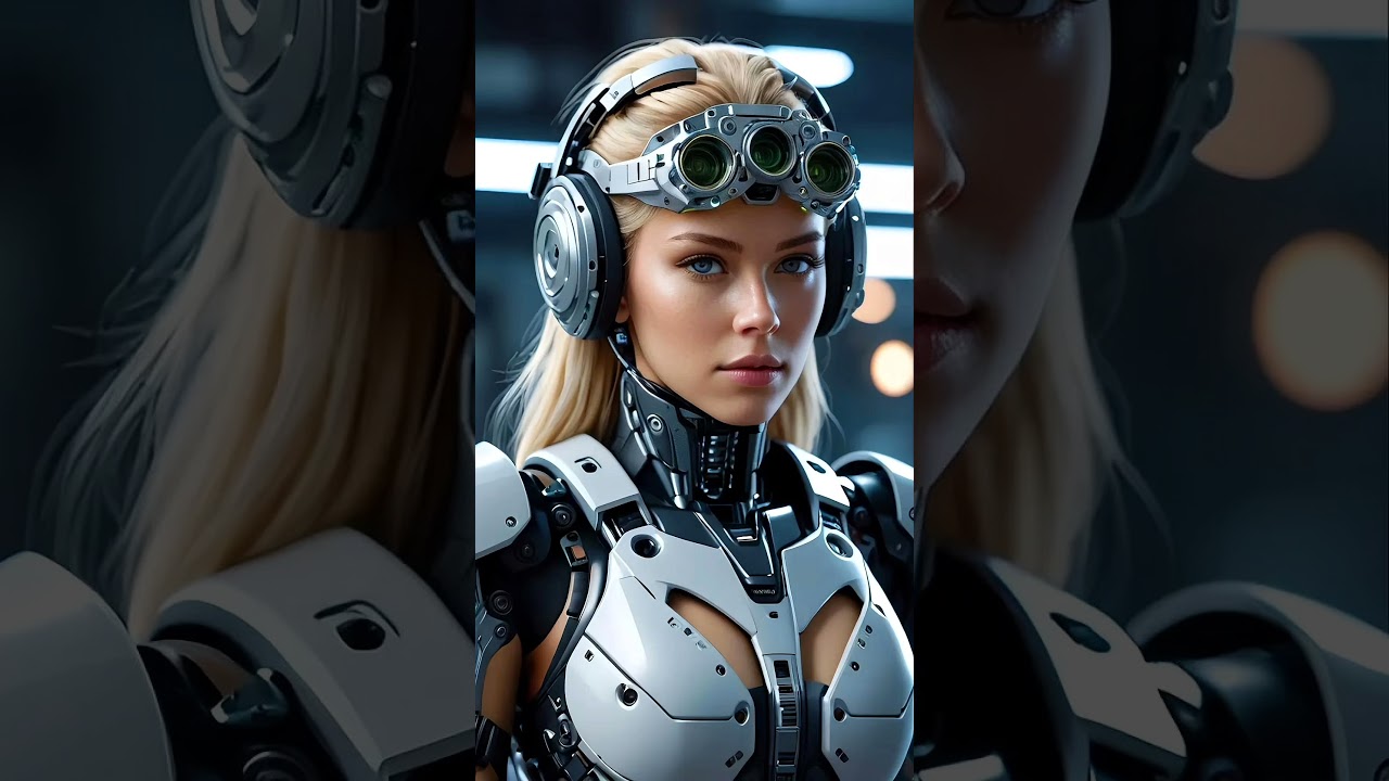 A CYBORG WITH SPECIAL VISION #cyborg #aiart AI GENERATED