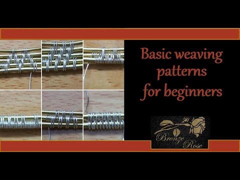 How to wire wrap for beginners - basic weaving patterns