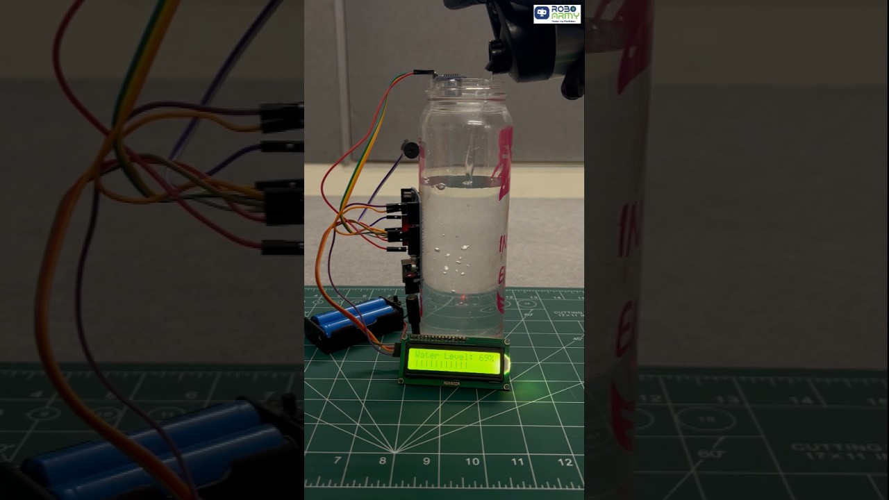 DIY Water Level Detection System  #roboarmy #ultrasonicsensor #scienceproject #arduinoproject