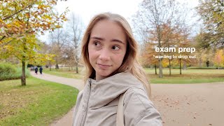 Study with me for my first exam at uni (avoiding drop out)