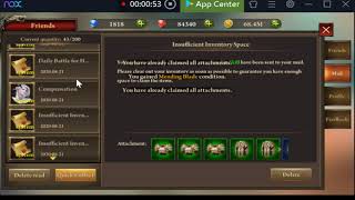 Problem with anniversary mail rewards