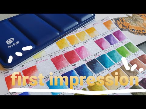Van Gogh watercolors - 48 colors - first impression