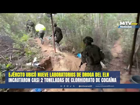 Ejército ubica 9 laboratorios clandestinos de droga del ELN en Norte de Santander