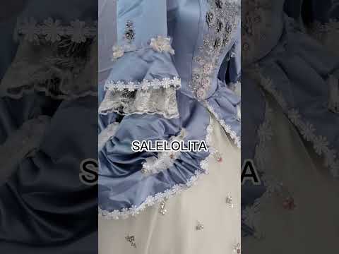 Blue Rococo Victorian Dress Prom Dress Costumes Marie...