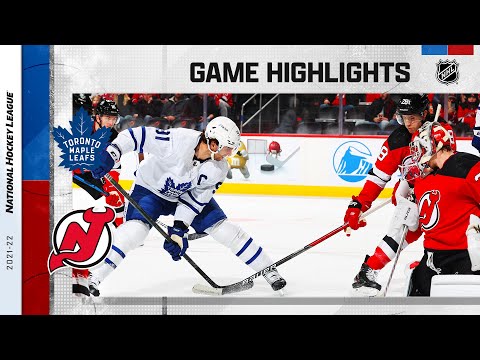 Maple Leafs @ Devils 2/1/22 | NHL Highlights
