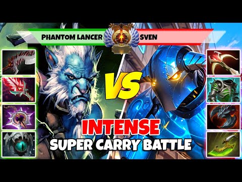 PHANTOM LANCER (Carry) vs SVEN (Carry) - Epic Battle Of Immortal Rank Dota 2 Players - Z Dota 2