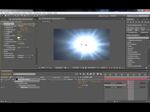 Tutorial effetto flash con Optical Flares by Video Copilot