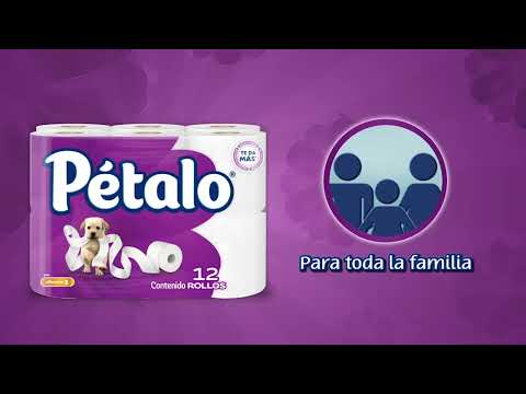 thumbnail video image 2 of Papel higiénico Pétalo Ultra Jumbo 12 rollos con 215 hojas dobles, 2 of 6