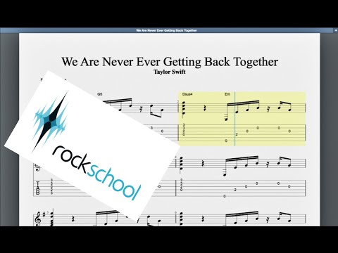 We Are Never Getting Back Together Rockschool Grade 2 Acoustic Guitar