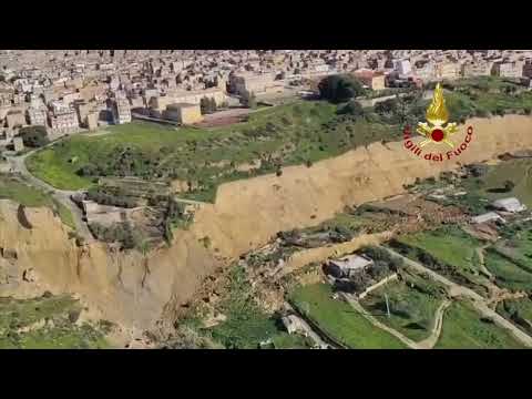 Sorvolo dei Vigili del fuoco sulla frana di Niscemi - 27 Gennaio 2026