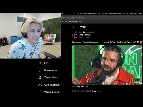 xQc reacts to Drake Freestyle with Central Cee