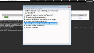 flashnsoft.net admin panel startup manual