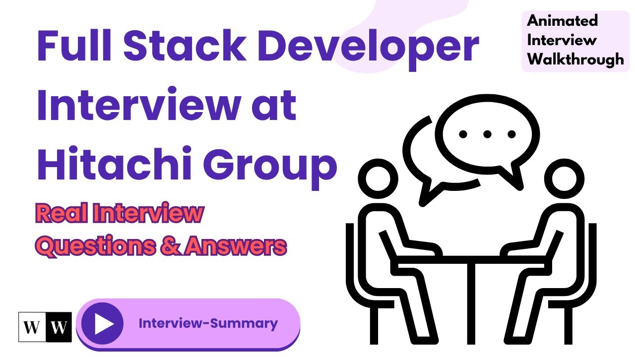 Interview for Full Stack Developer at Hitachi Group