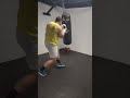 Bodybuilder tries to box