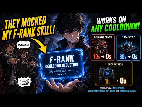 Everyone Mocked My F-Rank Skill—Until I Controlled the Apocalypse One Second at a Time. Manhwa Recap