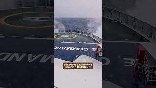 The DRAKE PASSAGE of Antarctica will rattle your insides| Watch it #shorts