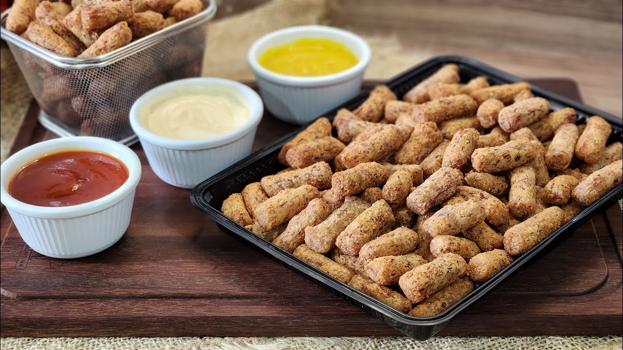 MINI SALGADO DE CARNE SECA COM MASSA DE BATATA! Receita Fácil e Lucrativa