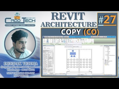 27 | Copy Command in Revit Architecture Deepak verma