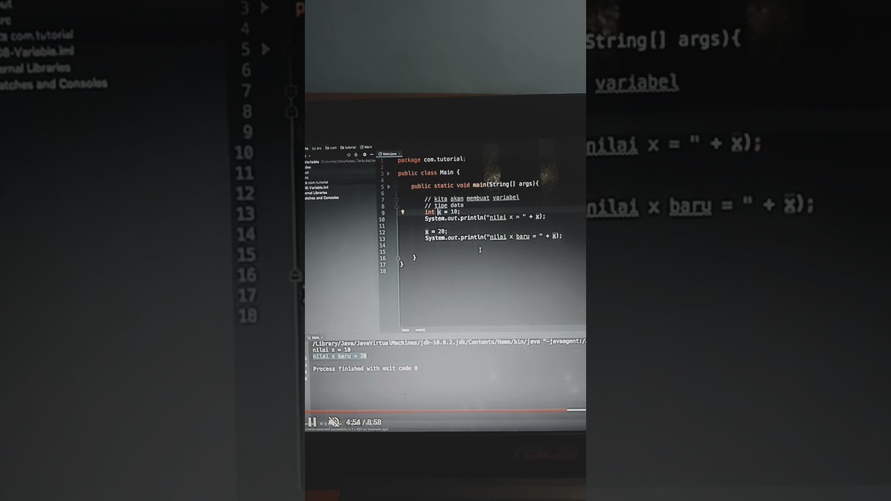 tugas 6_ praktik 8 belajar Java variabel, assignment dan deklarasi