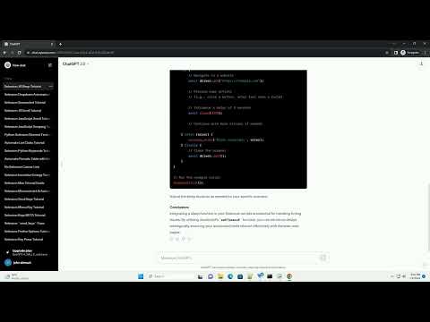 Selenium Javascript Sleep