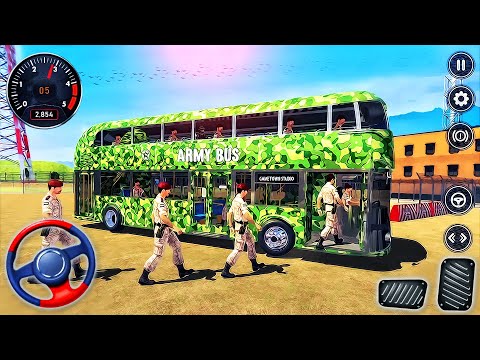 Army Soldier Bus Driving - Offroad Driving Bus - Android GamePlay