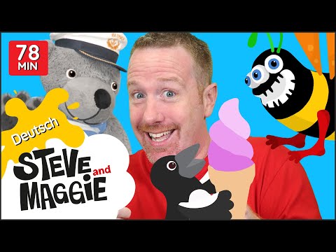Die besten Steve und Maggie Deutsch Zaubergeschichten für Kinder 2021 | Sprechen und Lernen