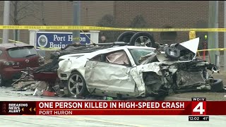 1 person killed in high-speed crash in Port Huron