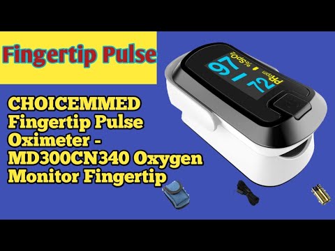 ChoiceMMed OLED Fingertip Pulse Oximeter Oxygen Monitor Dual Color Black/White