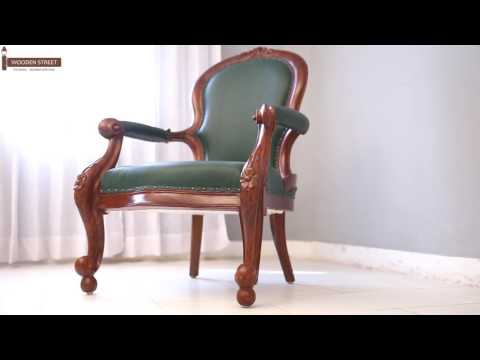 Wooden arm chair