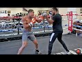 DEVIN HANEY LIGHTING SPEED! BLASTS THE MITTS IN TRAINING FOR YURIORKIS GAMBOA